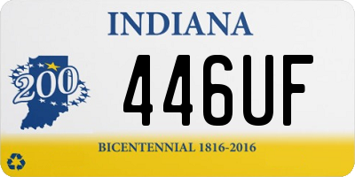 IN license plate 446UF