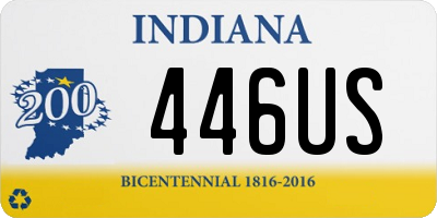 IN license plate 446US