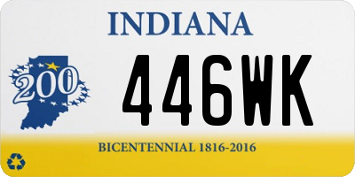IN license plate 446WK