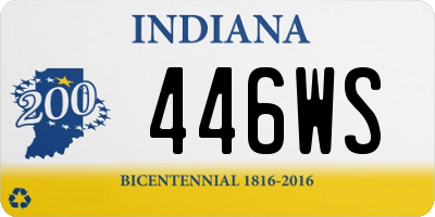 IN license plate 446WS
