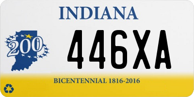 IN license plate 446XA