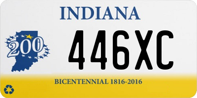 IN license plate 446XC