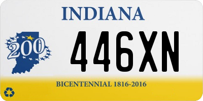 IN license plate 446XN