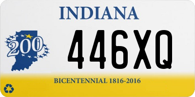 IN license plate 446XQ