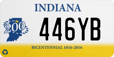 IN license plate 446YB