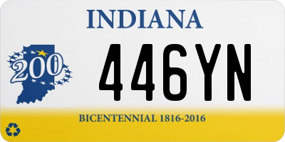 IN license plate 446YN