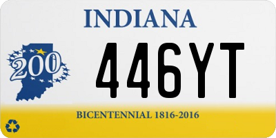 IN license plate 446YT