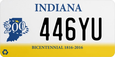 IN license plate 446YU