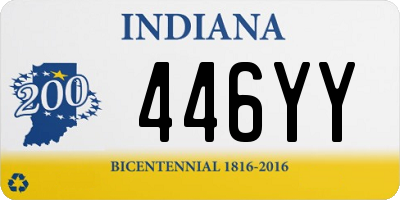 IN license plate 446YY