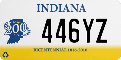 IN license plate 446YZ