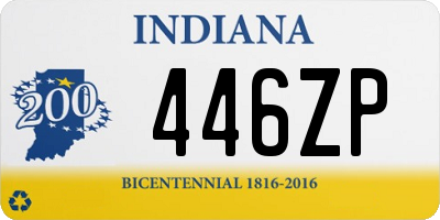 IN license plate 446ZP