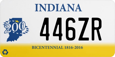 IN license plate 446ZR