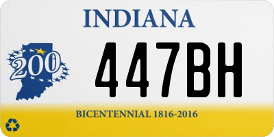 IN license plate 447BH