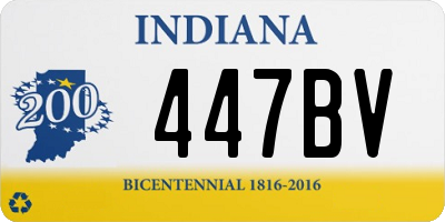 IN license plate 447BV