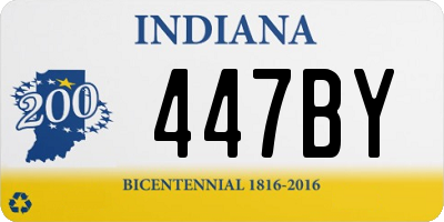 IN license plate 447BY