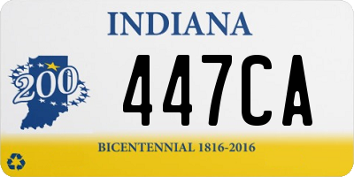 IN license plate 447CA