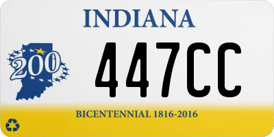 IN license plate 447CC