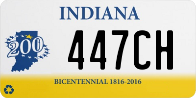 IN license plate 447CH