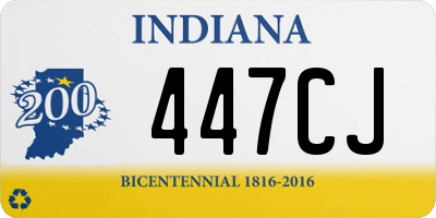 IN license plate 447CJ