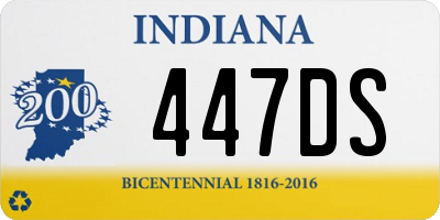 IN license plate 447DS