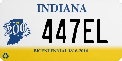 IN license plate 447EL