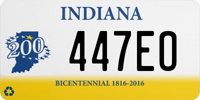 IN license plate 447EO
