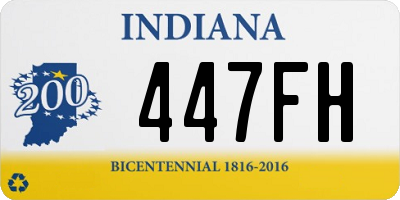 IN license plate 447FH