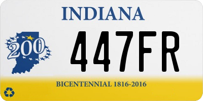 IN license plate 447FR