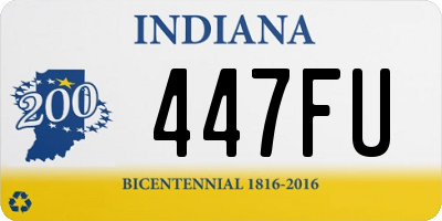 IN license plate 447FU