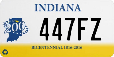 IN license plate 447FZ