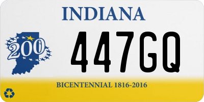 IN license plate 447GQ