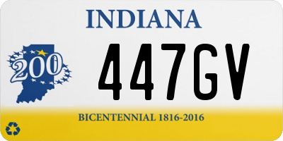 IN license plate 447GV