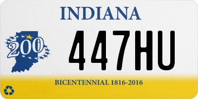 IN license plate 447HU