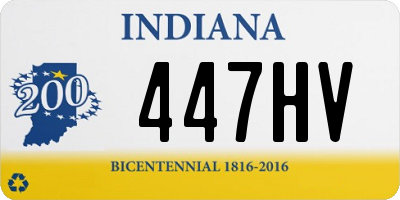 IN license plate 447HV