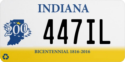 IN license plate 447IL