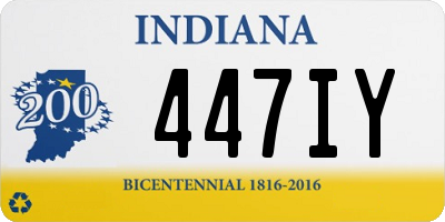 IN license plate 447IY