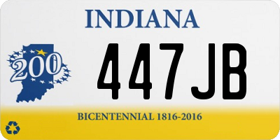 IN license plate 447JB