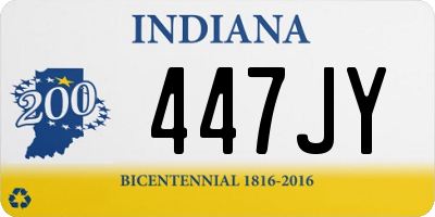 IN license plate 447JY