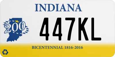 IN license plate 447KL