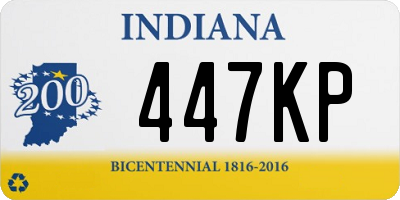 IN license plate 447KP