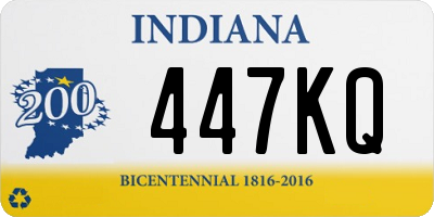 IN license plate 447KQ
