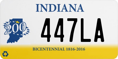 IN license plate 447LA