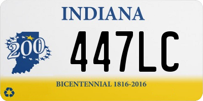 IN license plate 447LC