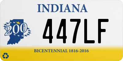 IN license plate 447LF