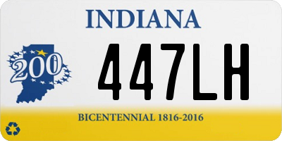 IN license plate 447LH