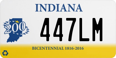 IN license plate 447LM