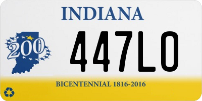 IN license plate 447LO