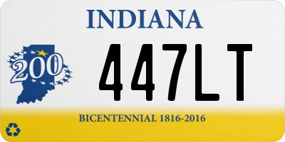 IN license plate 447LT