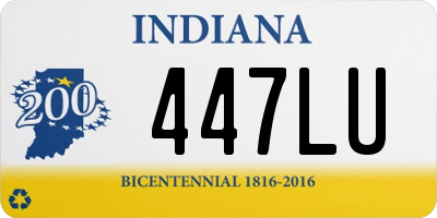 IN license plate 447LU