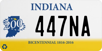 IN license plate 447NA